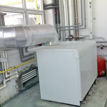 Instalacija grejanja zračećim panelima,klimatizacije i komprimovanog vazduha u hali 